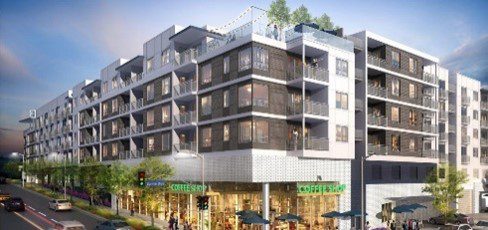 Mixed-use development from Cityview topped out at 1800 W Beverly Boulevard