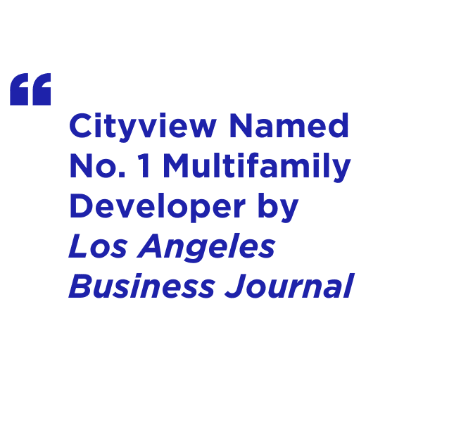 Cityview Named Multifamily Developer of the Decade by Los Angeles Business Journal